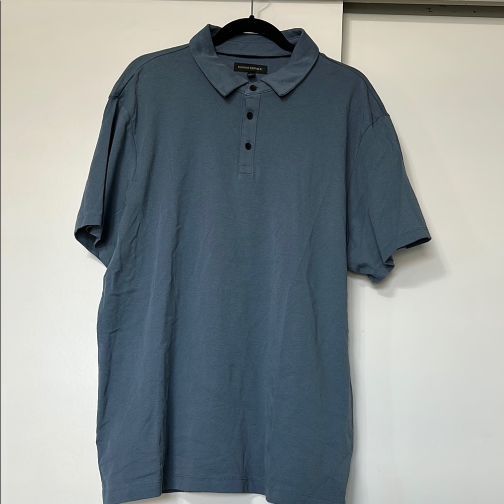 Banana Republic Blue Polo Shirt Classic Fit